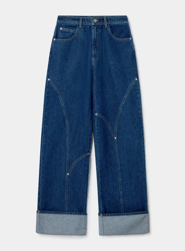 DALLAS INDIGO DENIM JEANS sold by LAAGAM