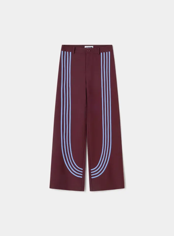 ZION BURGUNDY PANTS sold by LAAGAM