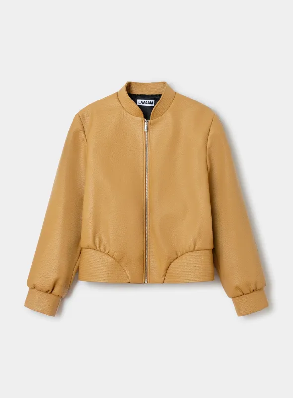 FREYA CAMEL BOMBER JACKET sold by LAAGAM