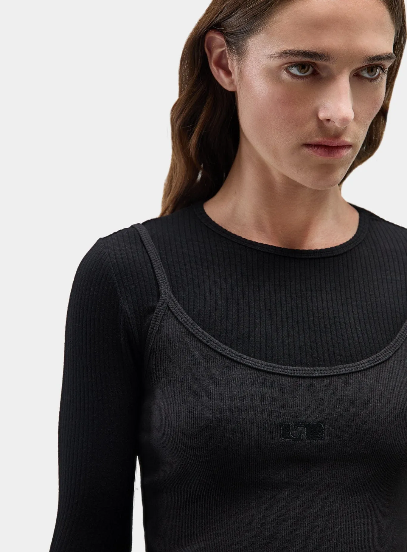 NOVA BLACK LONG SLEEVE T-SHIRT sold by LAAGAM product image thumbnail 2
