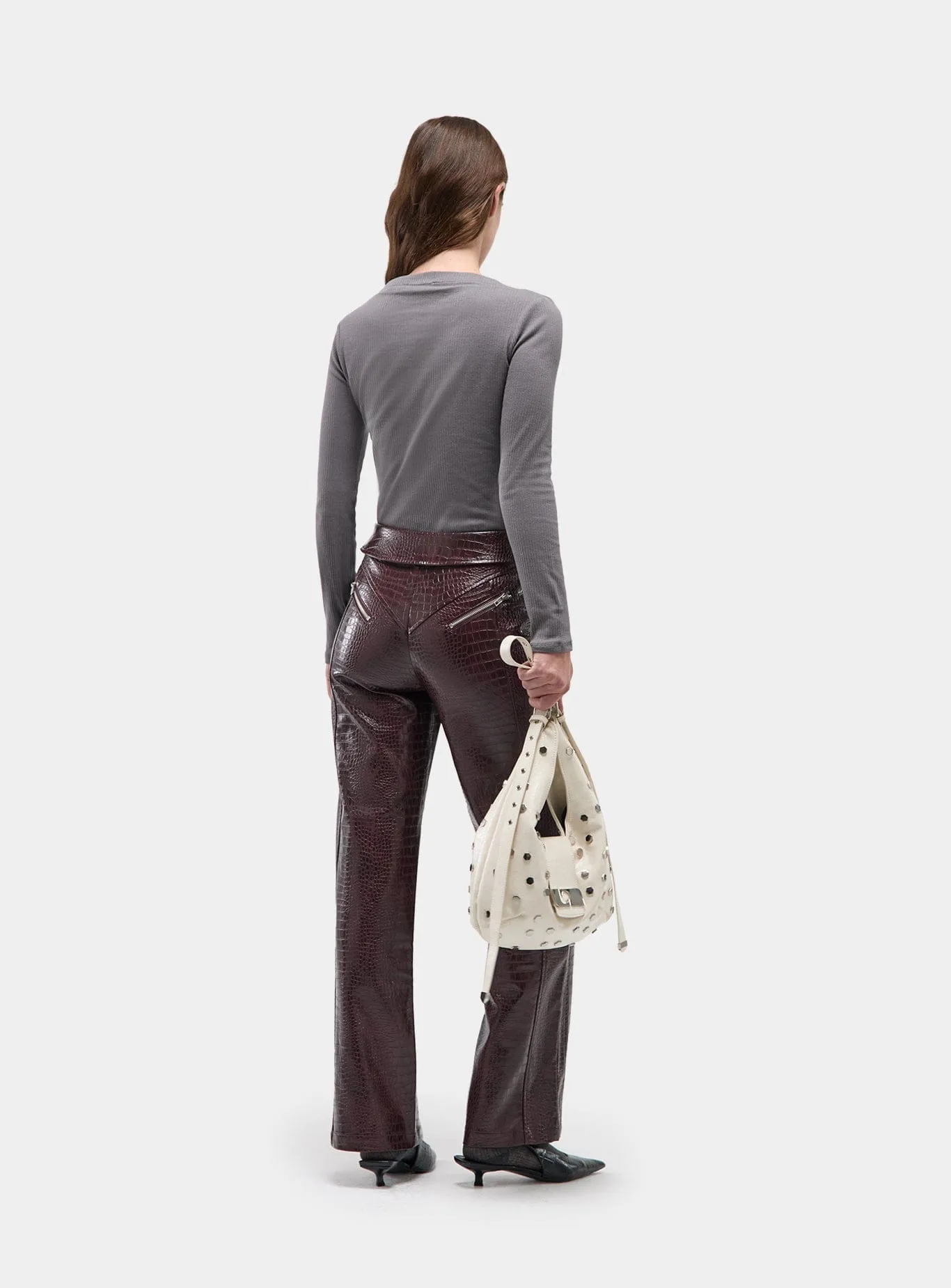 EMORY GREY LONG SLEEVE T-SHIRT sold by LAAGAM product image thumbnail 3