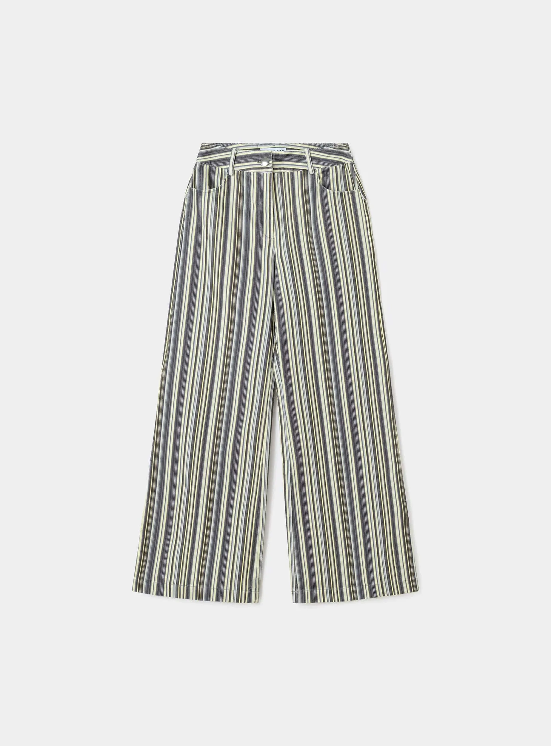 HOLLY CORDUROY GREY STRIPED PANTS sold by LAAGAM product image thumbnail 2