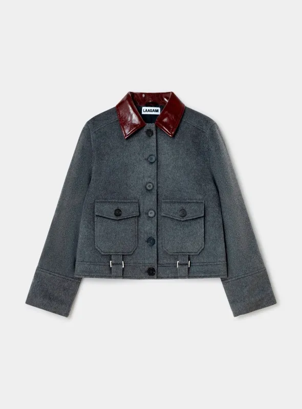 BRUNA GREY JACKET sold by LAAGAM