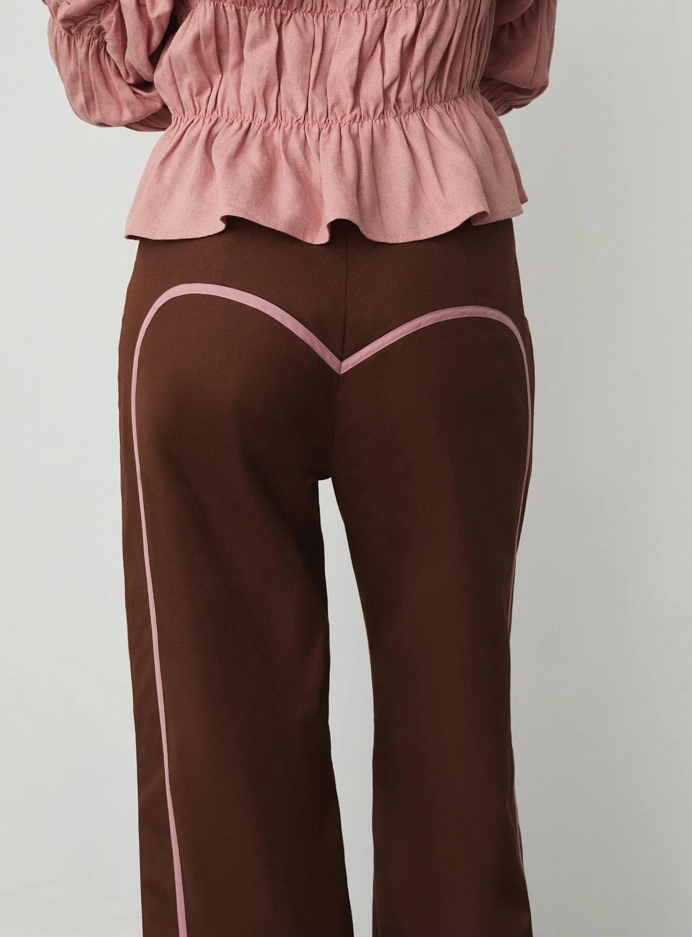 LEXIE BROWN SERGE PANTS sold by LAAGAM product image thumbnail 3