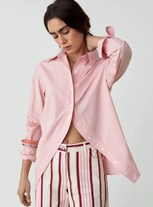 NO BOYFRIEND PINK SHIRT sold by LAAGAM