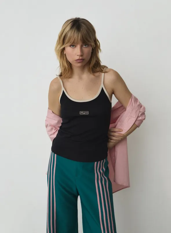 MEMFIS BLACK STRAP TANK TOP sold by LAAGAM