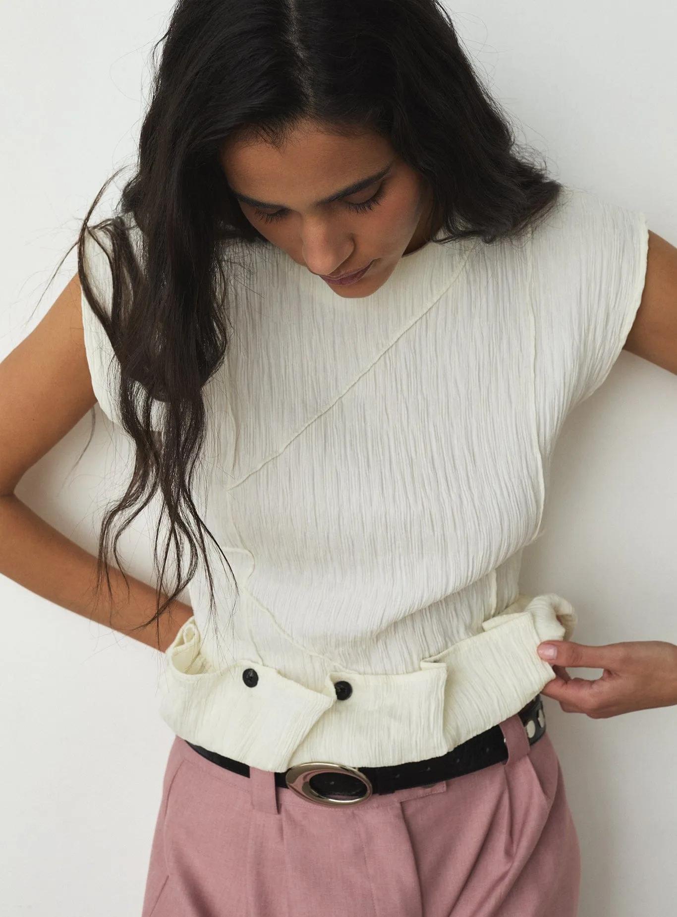ZANIA ECRU TOP sold by LAAGAM product image thumbnail 3