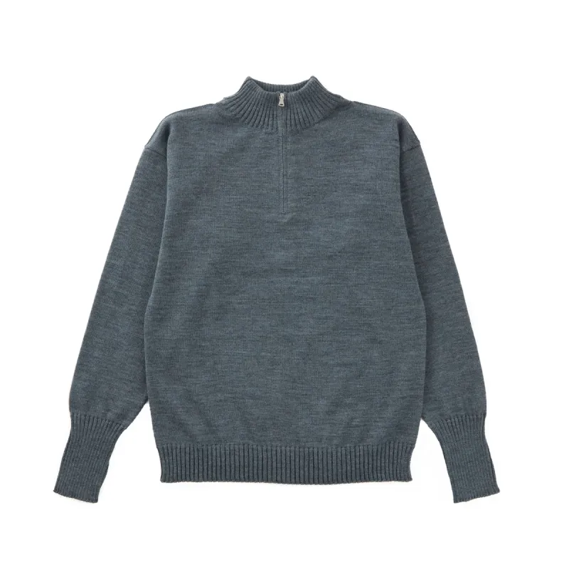 Seaman Half-Zip Light Indigo sold by Andersen-Andersen