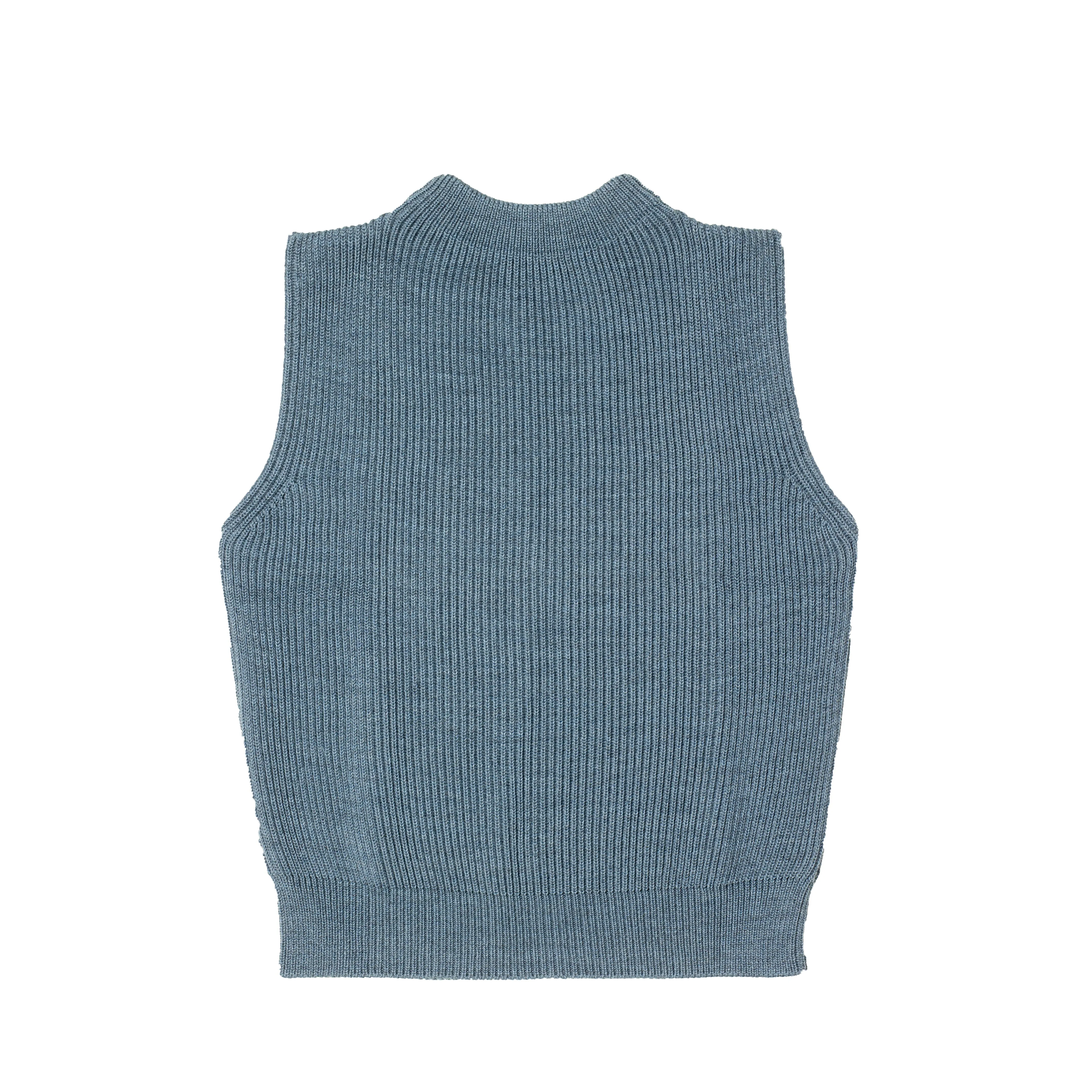 Navy Vest Light Indigo sold by Andersen-Andersen