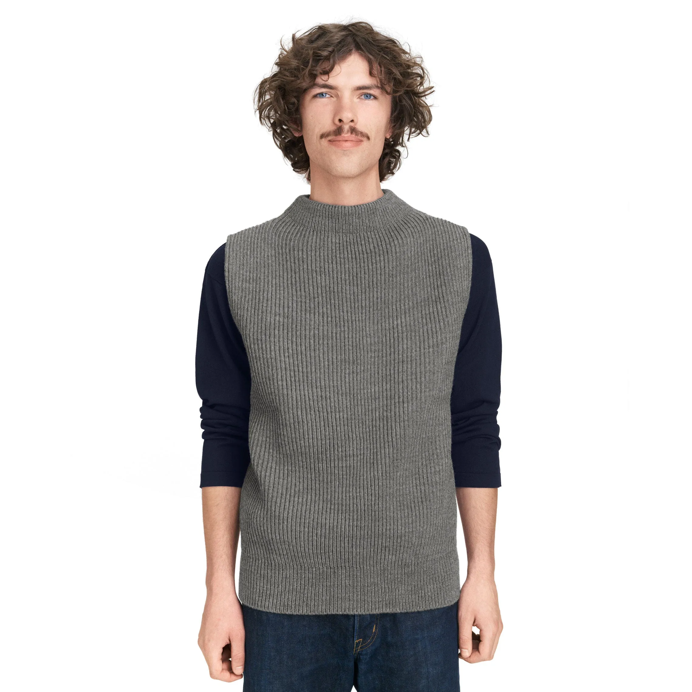 Navy Vest Light Indigo sold by Andersen-Andersen product image thumbnail 2