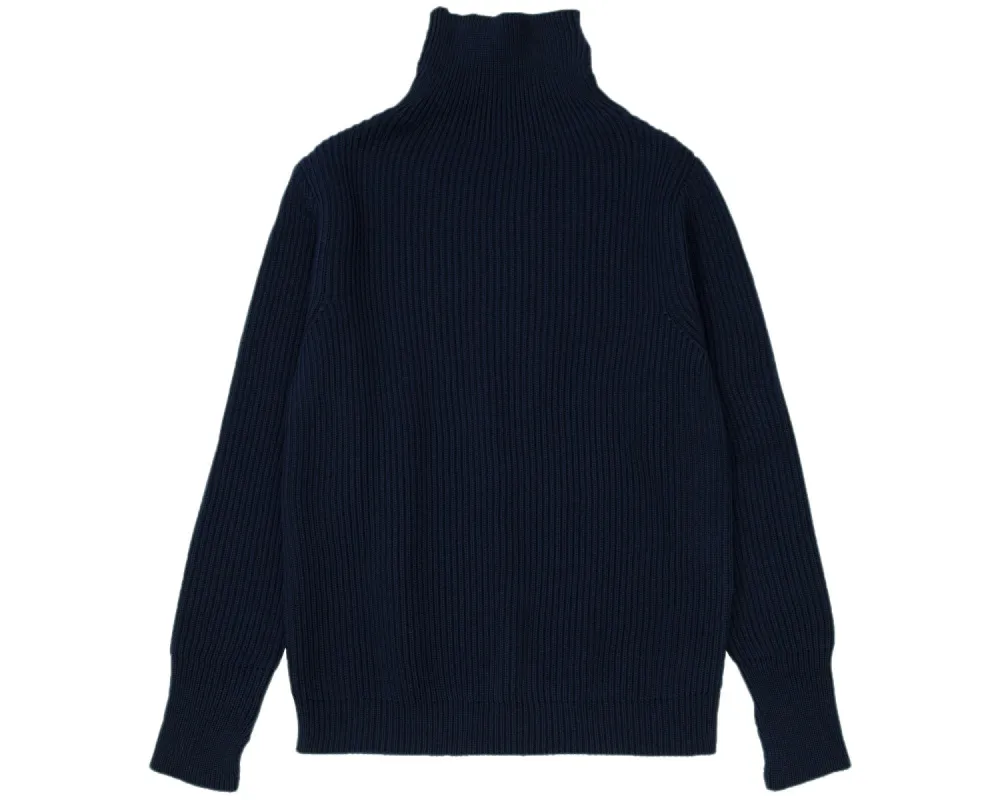 Navy Turtleneck Navy Blue sold by Andersen-Andersen