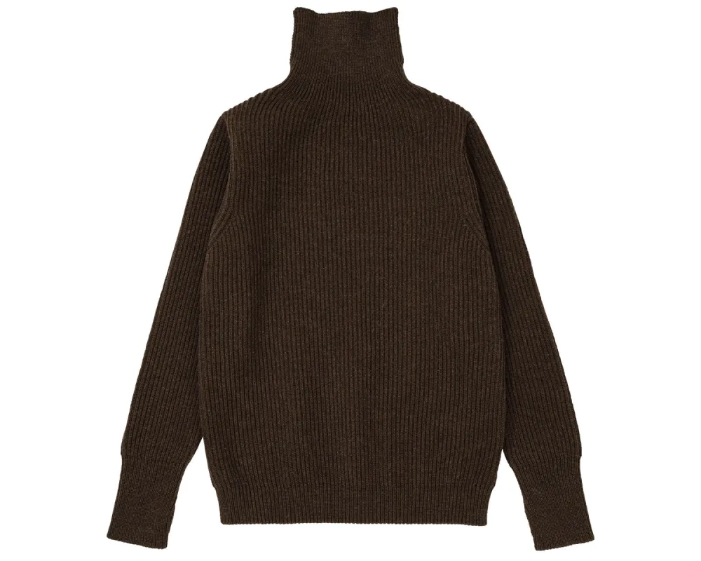 Navy Turtleneck Natural Brown sold by Andersen-Andersen