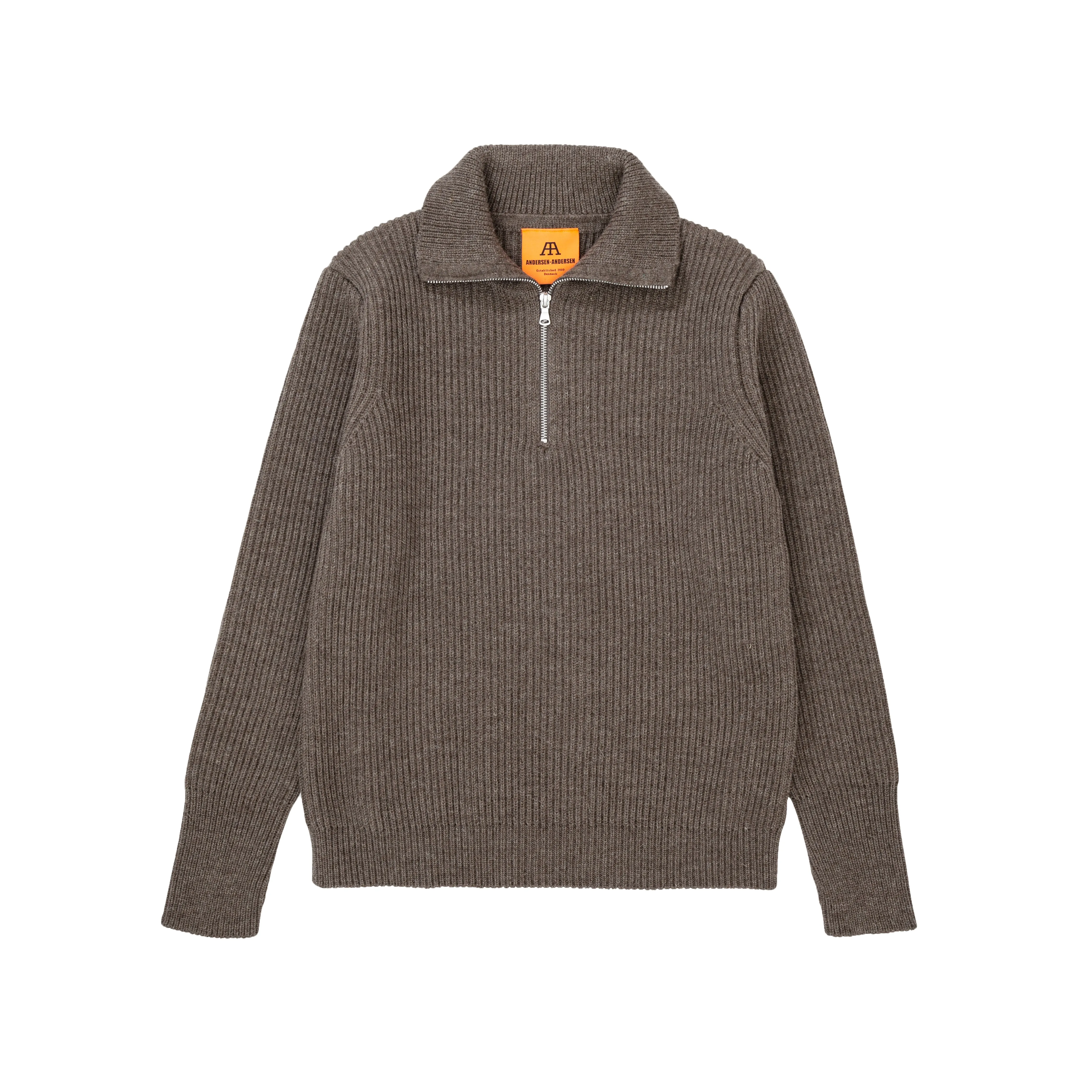 Navy Half-Zip Natural Taupe sold by Andersen-Andersen