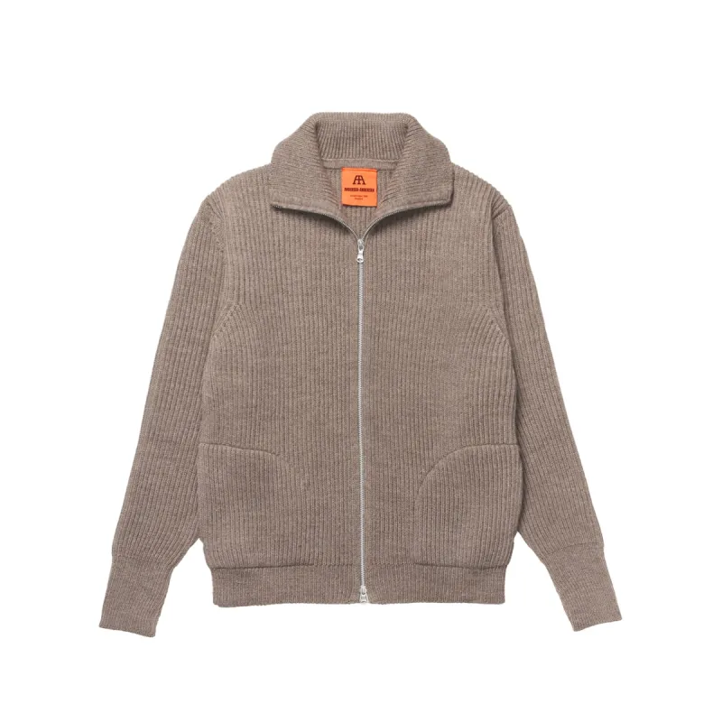 Navy Full-Zip Pockets Natural Taupe sold by Andersen-Andersen