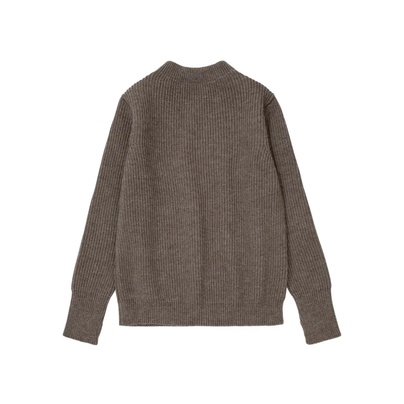 Navy Crewneck Natural Taupe sold by Andersen-Andersen