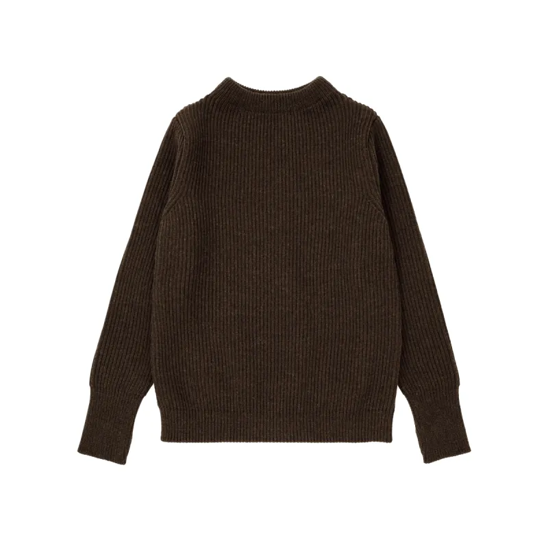 Navy Crewneck Natural Brown sold by Andersen-Andersen