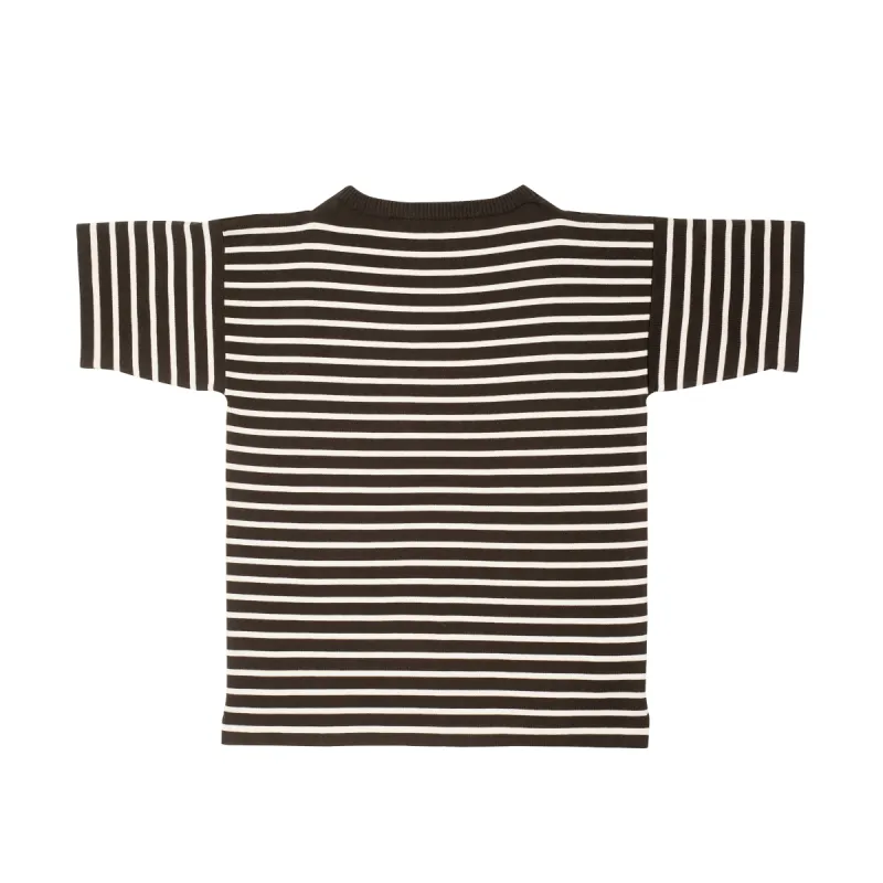 Boatsman Short Hunting Green/Raw Cotton Stripe sold by Andersen-Andersen