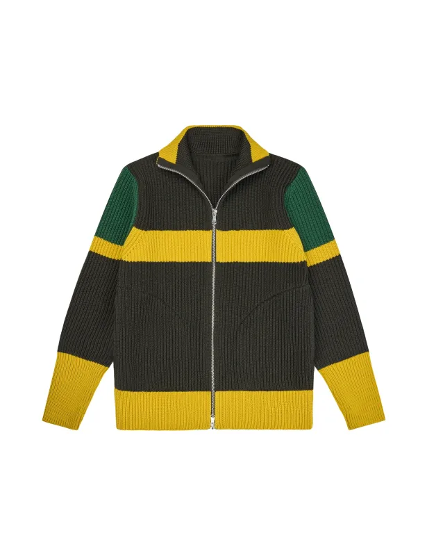 Navy Full-Zip Pockets by Manna Xenia Hunting Green/Yellow/Green sold by Andersen-Andersen