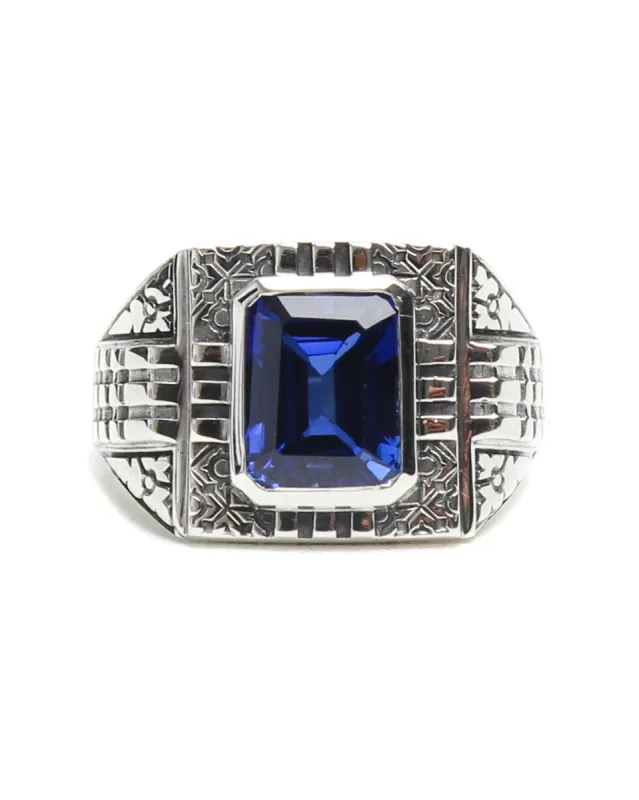 Gazzi Signet (Silver 925/Sapphire) made by MAPLE