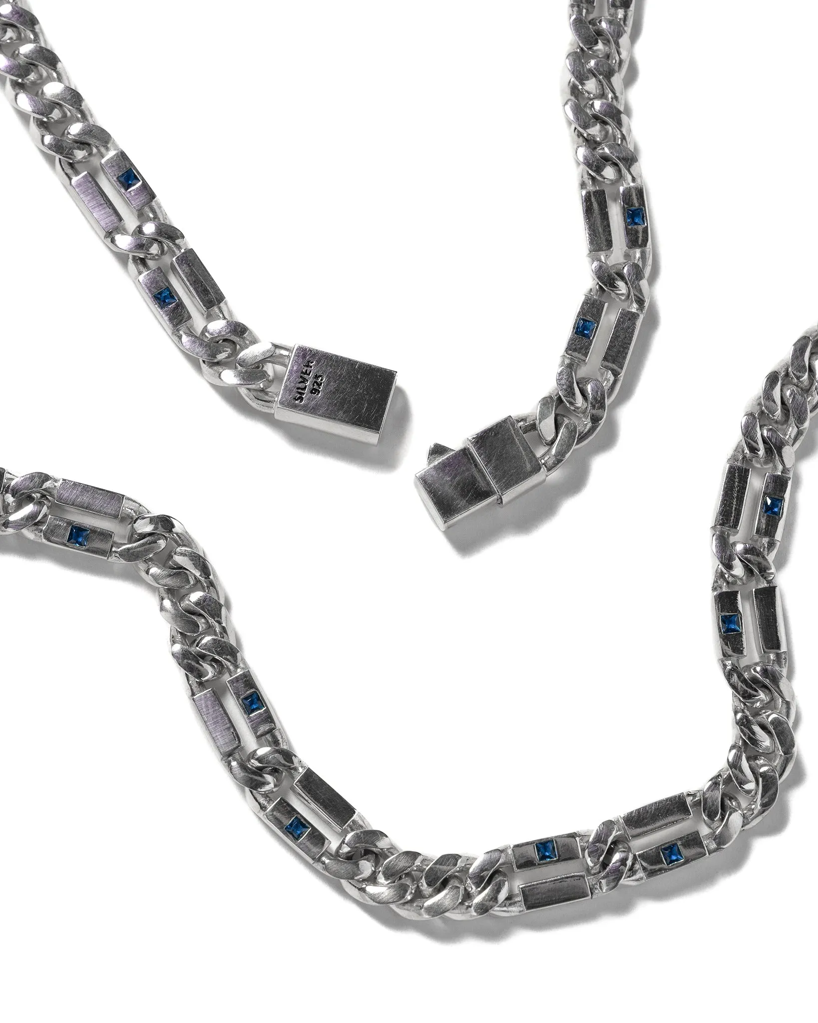 Paradiso Chain (Silver 925/Blue Sapphire) sold by MAPLE product image thumbnail 3
