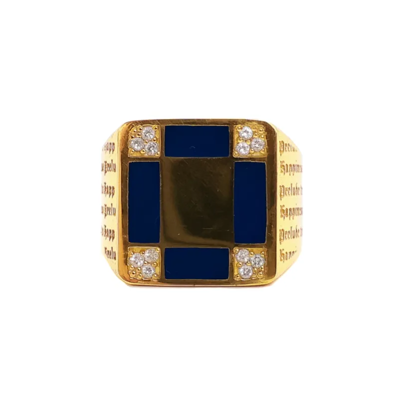 Prelude Signet (14K/Navy/Topaz) sold by MAPLE