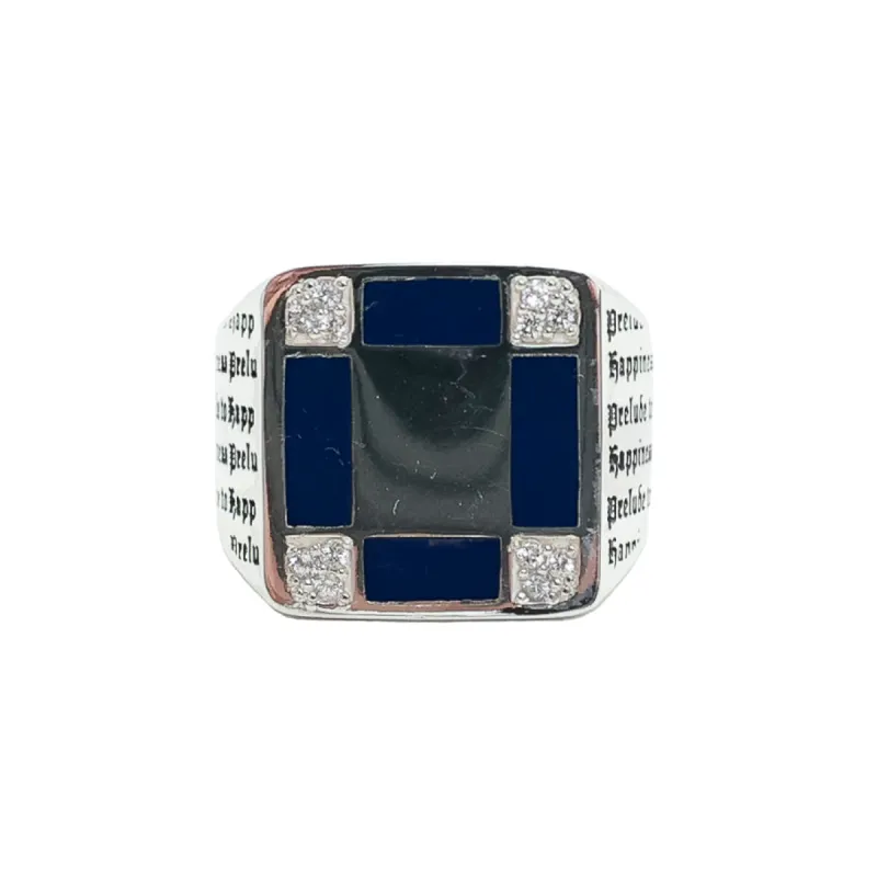 Prelude Signet (Silver/Navy/Topaz) sold by MAPLE