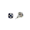 Davie Earrings Silver/Navy Resin sold by MAPLE