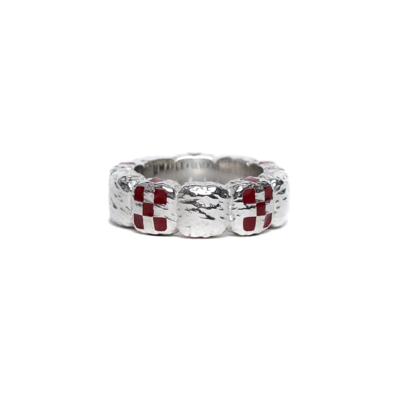 Davie Ring (Silver 925/Red Resin) made by MAPLE