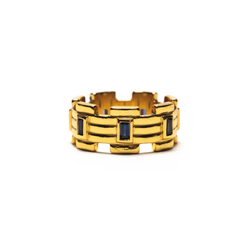 Lui Link Stone Ring (14K/Sapphire) sold by MAPLE