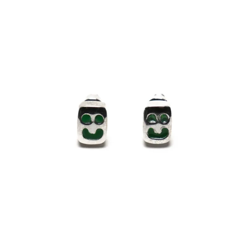 Smiley Earrings (Silver 925/Enamel) sold by MAPLE