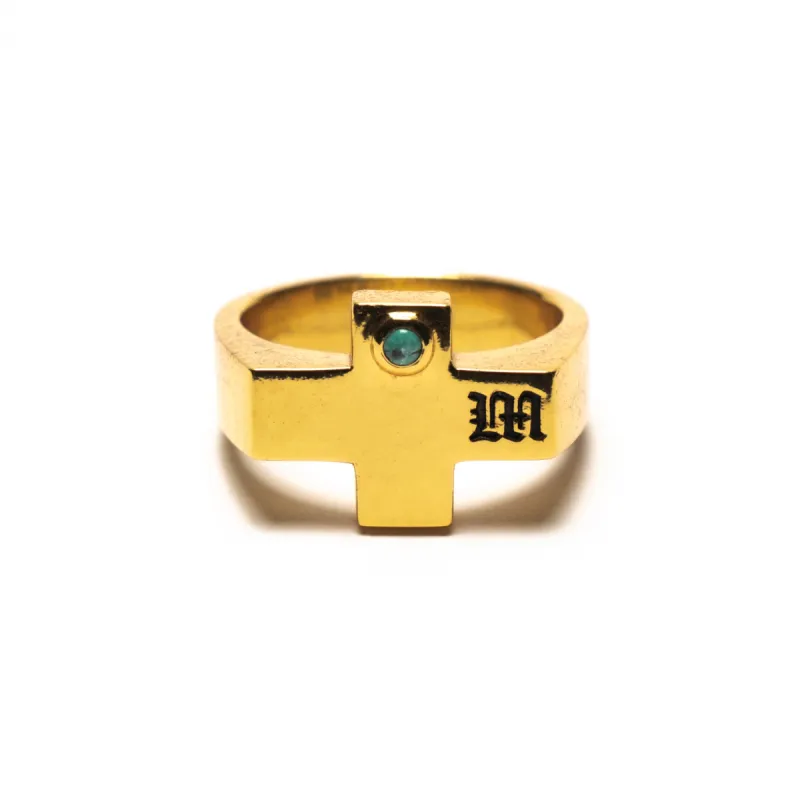 Cross Signet (14K/Turquoise) sold by MAPLE