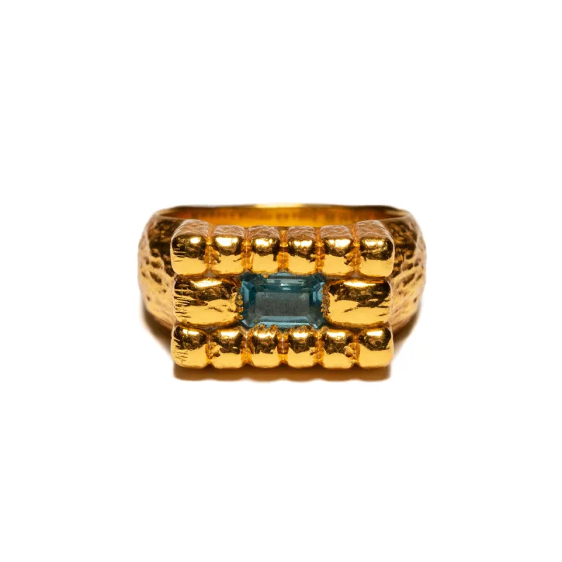 Lil Pool Signet (14K/Aquamarine) sold by MAPLE