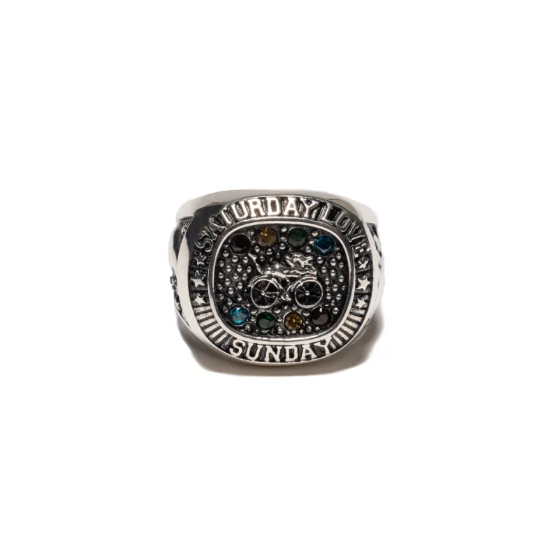 Weekend Champion Ring (Silver/Topaz) sold by MAPLE