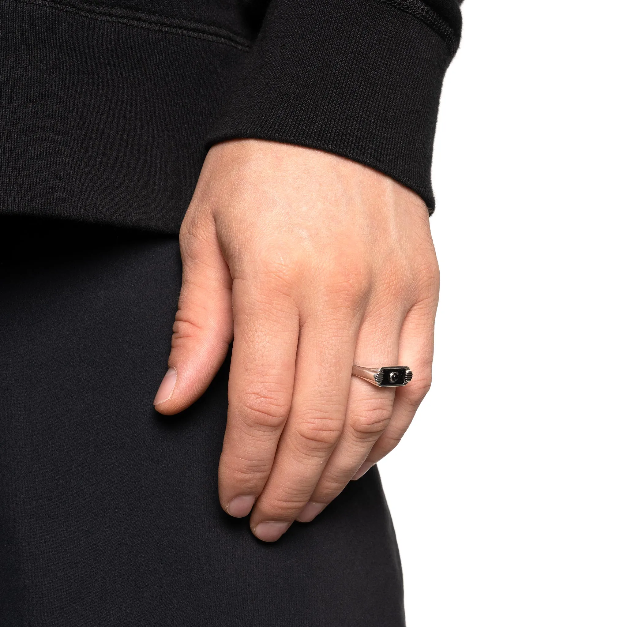 Unruly Ring (Silver/Resin/Onyx) sold by MAPLE product image thumbnail 5