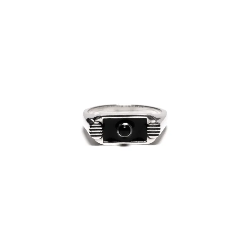 Unruly Ring (Silver/Resin/Onyx) sold by MAPLE