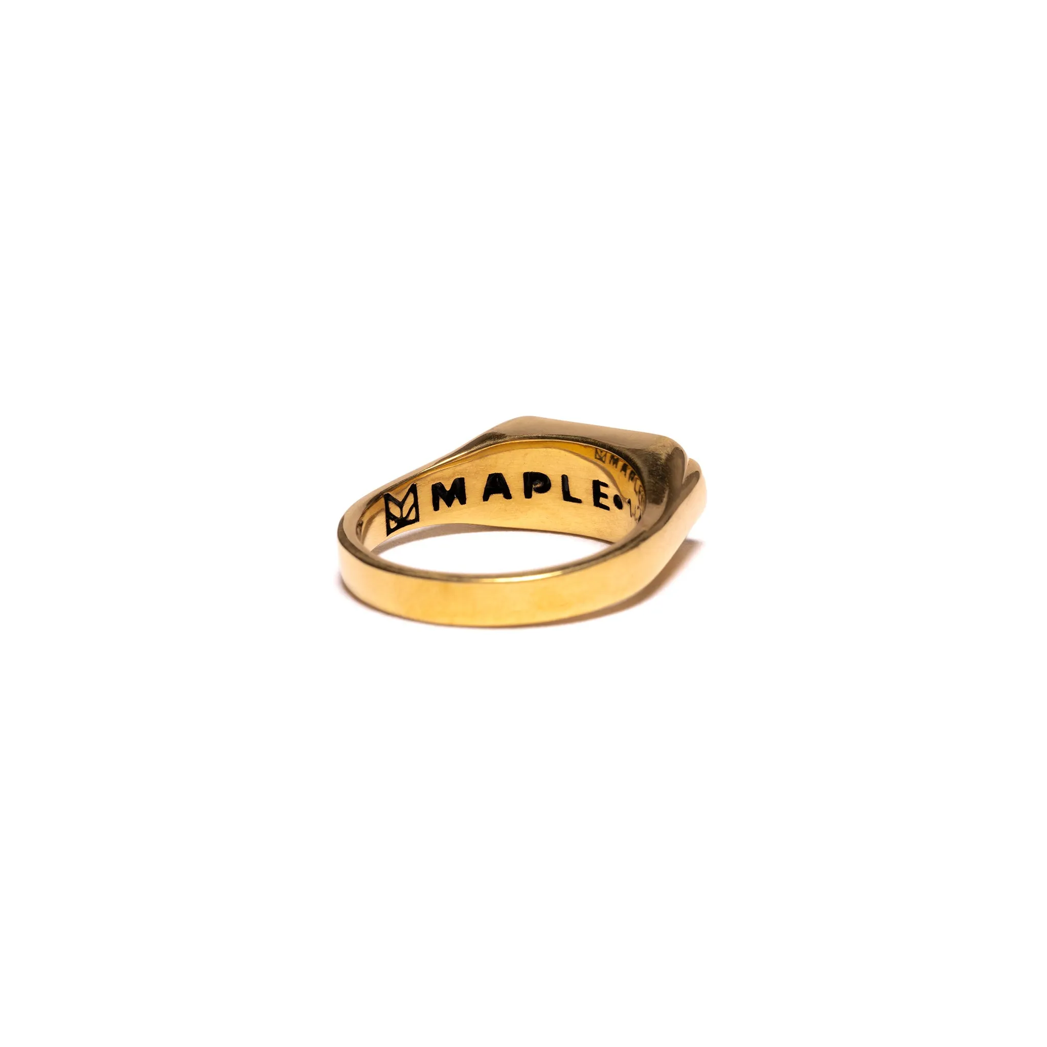 Unruly Ring (14K Gold/Resin/Onyx) sold by MAPLE product image thumbnail 3