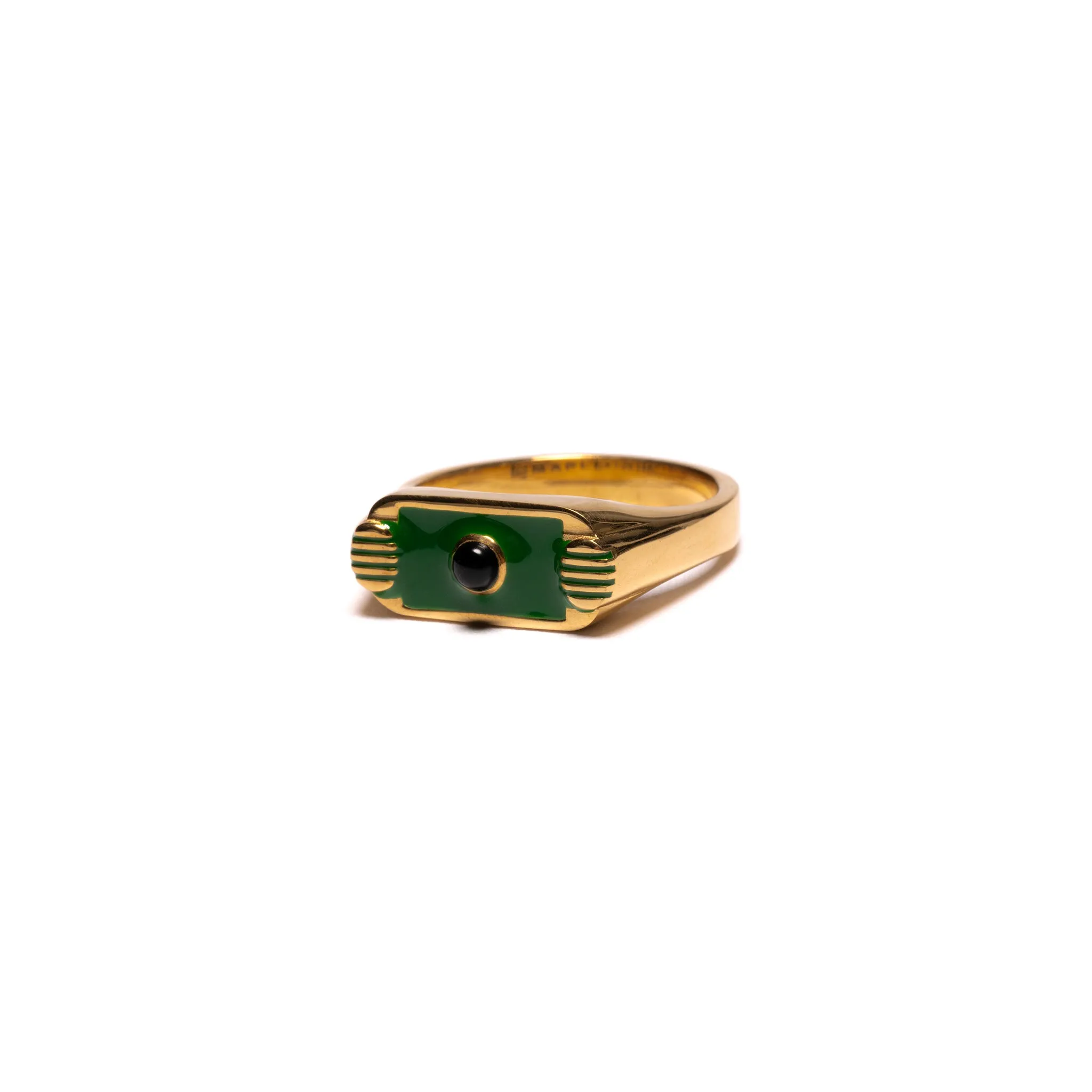 Unruly Ring (14K Gold/Resin/Onyx) sold by MAPLE product image thumbnail 2