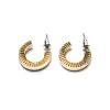 Two Tone Earrings (Silver/14K) sold by MAPLE