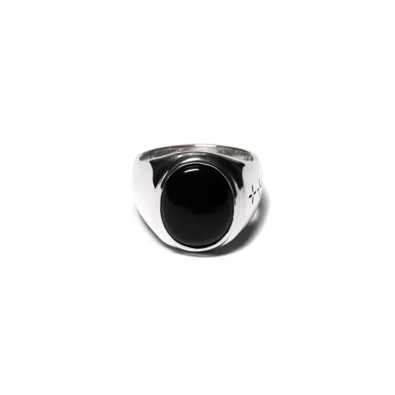 Tommy Signet Ring (Silver/Onyx) sold by MAPLE