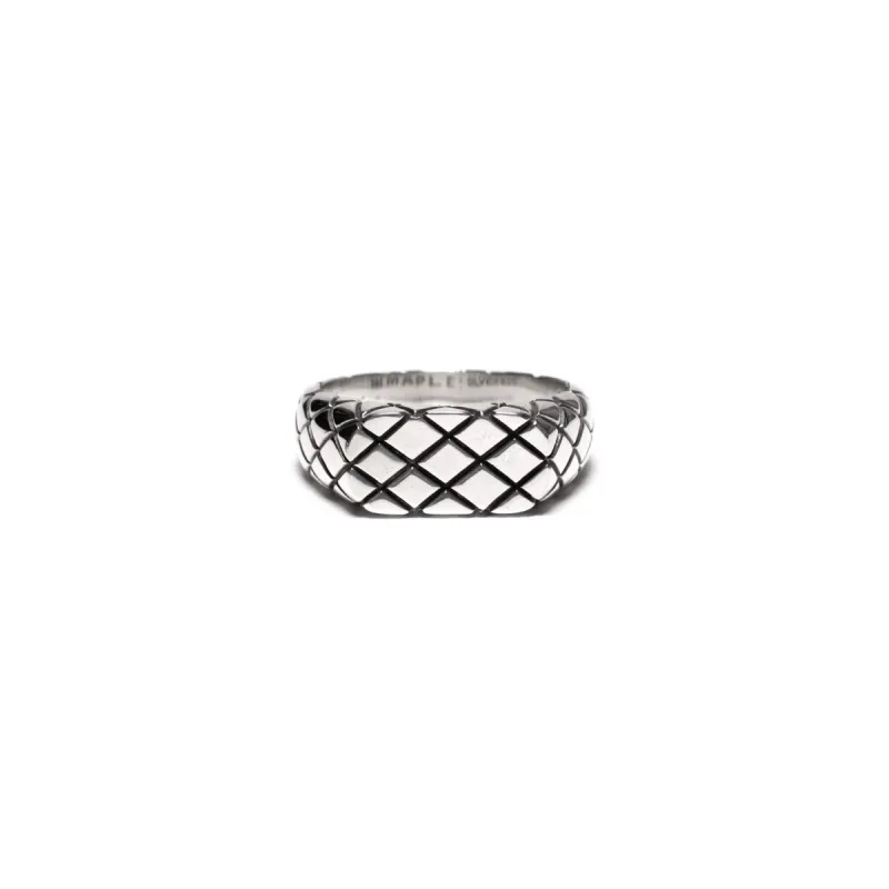 Quilted Signet Slim (Silver 925) sold by MAPLE