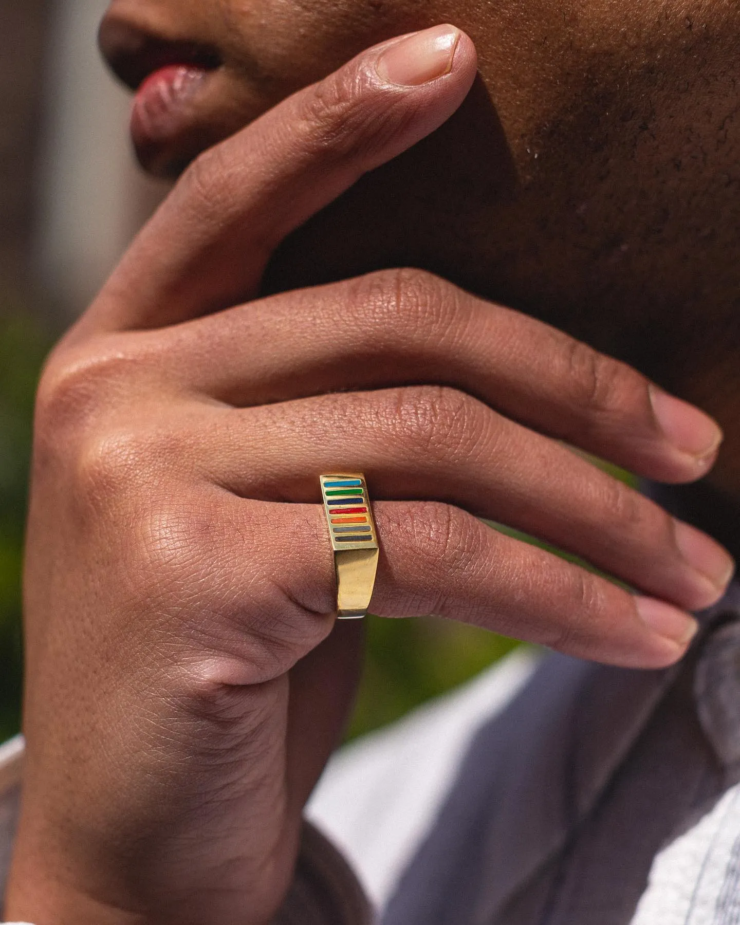 Prism Ring (Silver/Resin) sold by MAPLE product image thumbnail 4