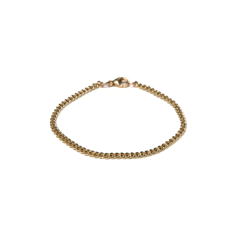 Curb Chain 4mm Bracelet (14K) sold by MAPLE