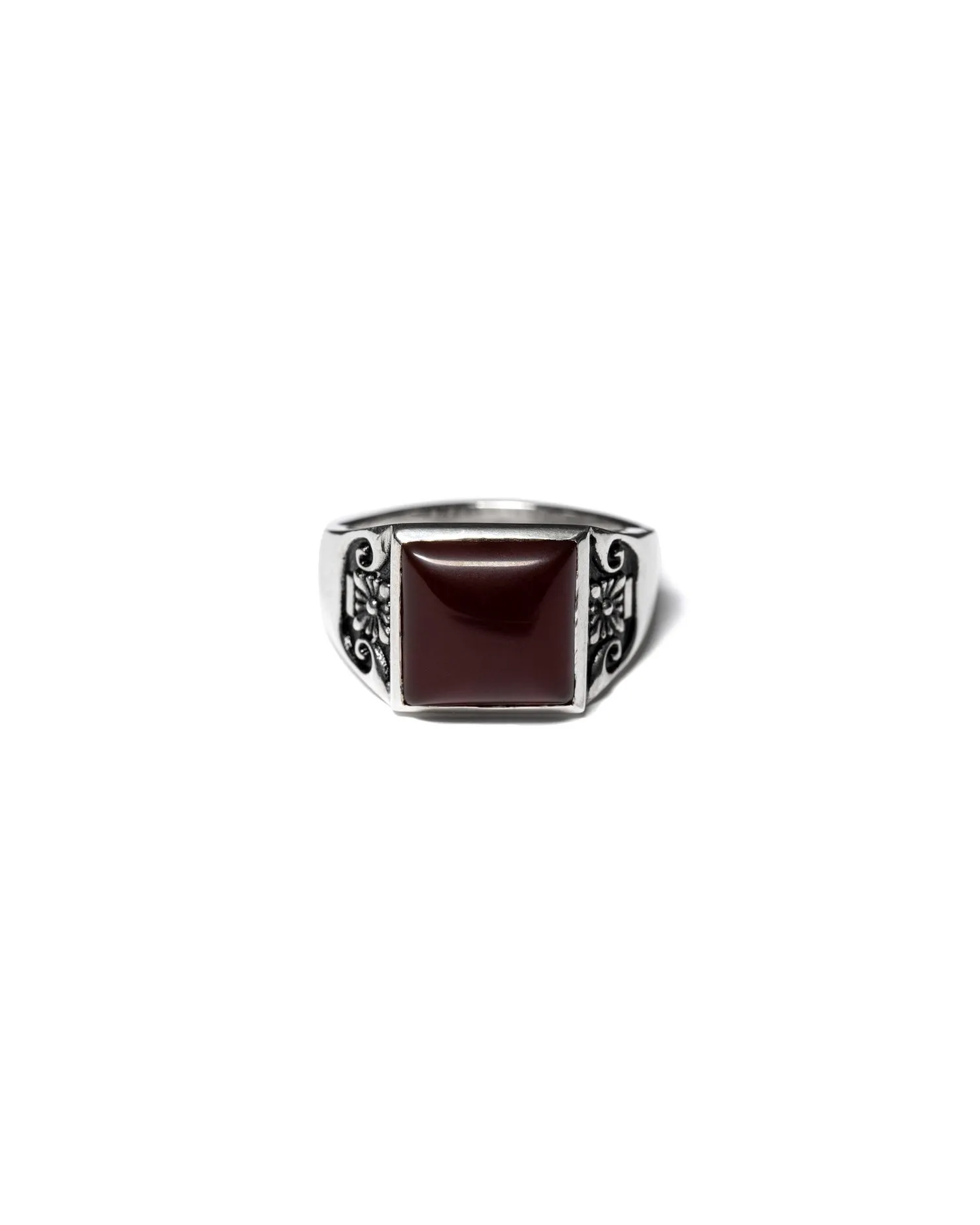 Collegiate Ring (Silver/Red Garnet) sold by MAPLE