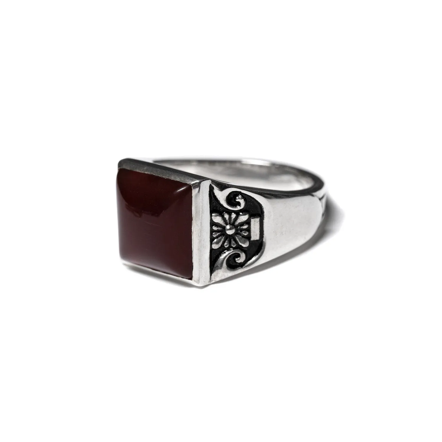Collegiate Ring (Silver/Red Garnet) sold by MAPLE product image thumbnail 2