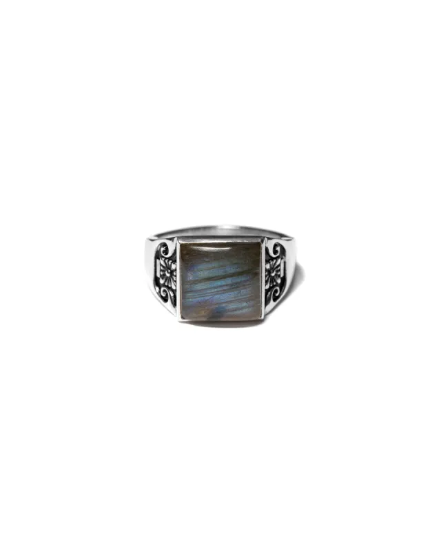Collegiate Ring (Silver/Labradorite) sold by MAPLE