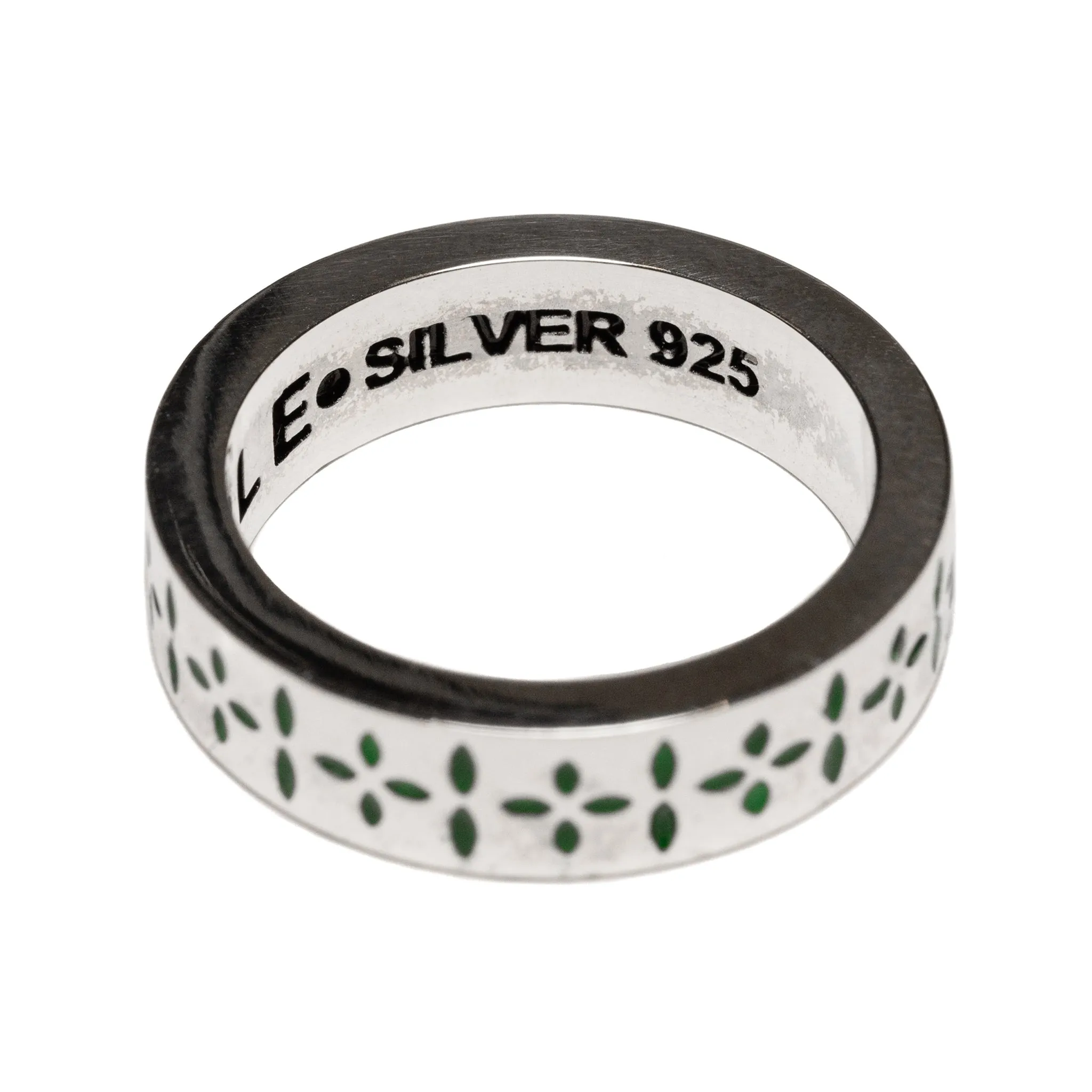 Bandana Ring (Silver 925/Green Enamel) sold by MAPLE product image thumbnail 2