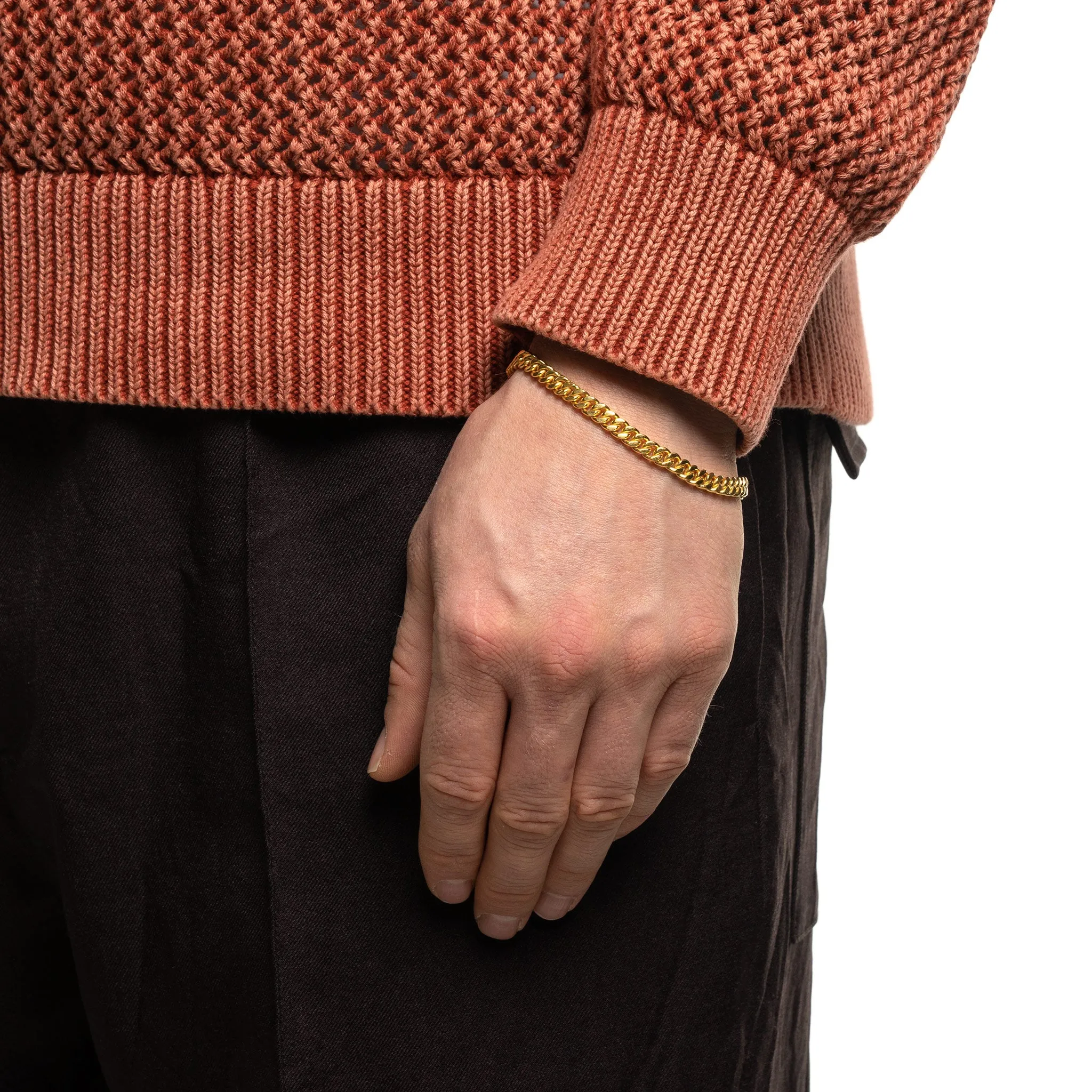5mm Cuban Link Bracelet (14K Gold) sold by MAPLE product image thumbnail 3