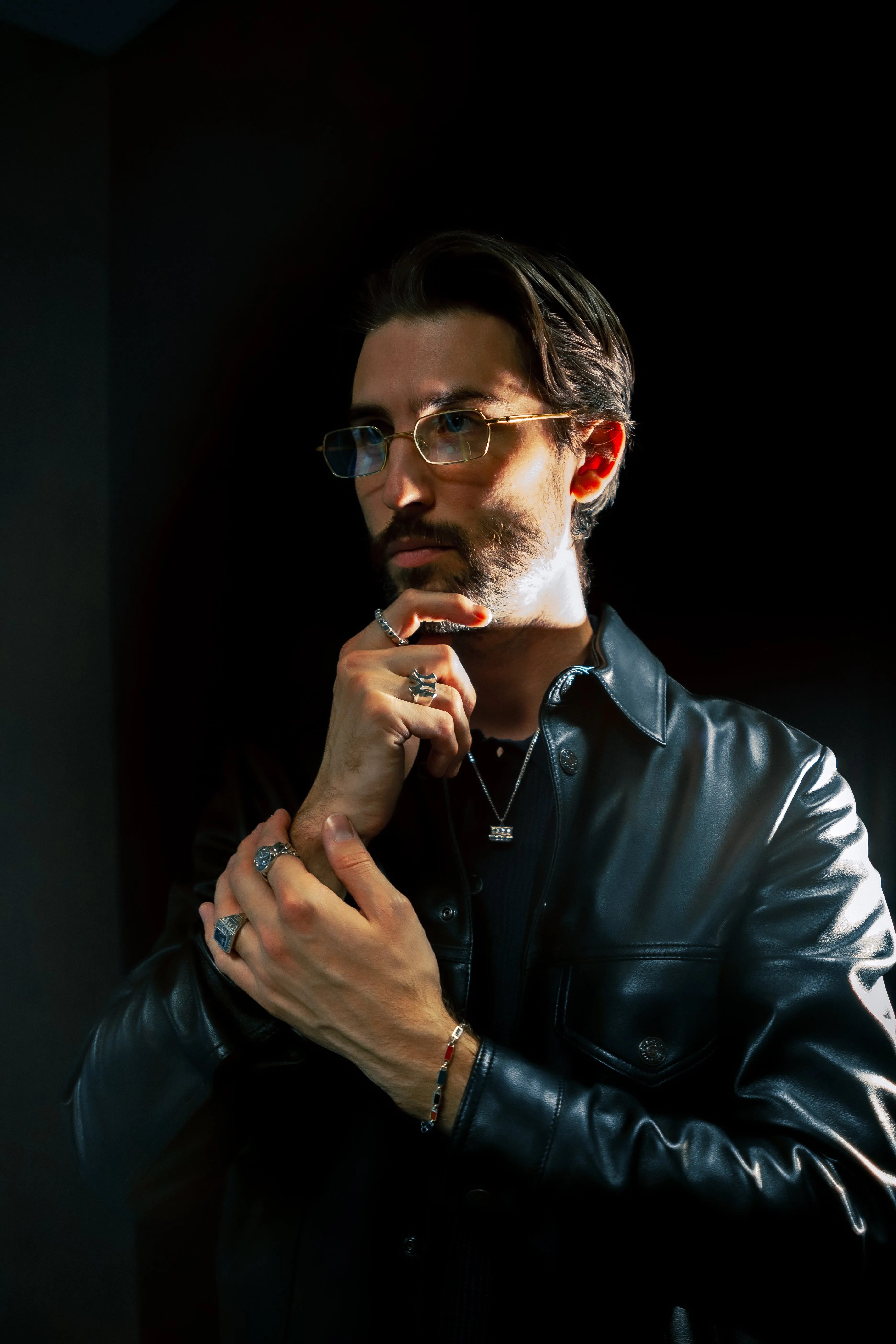 Poncho Bracelet (Silver 925/Blood Red) sold by MAPLE product image thumbnail 4