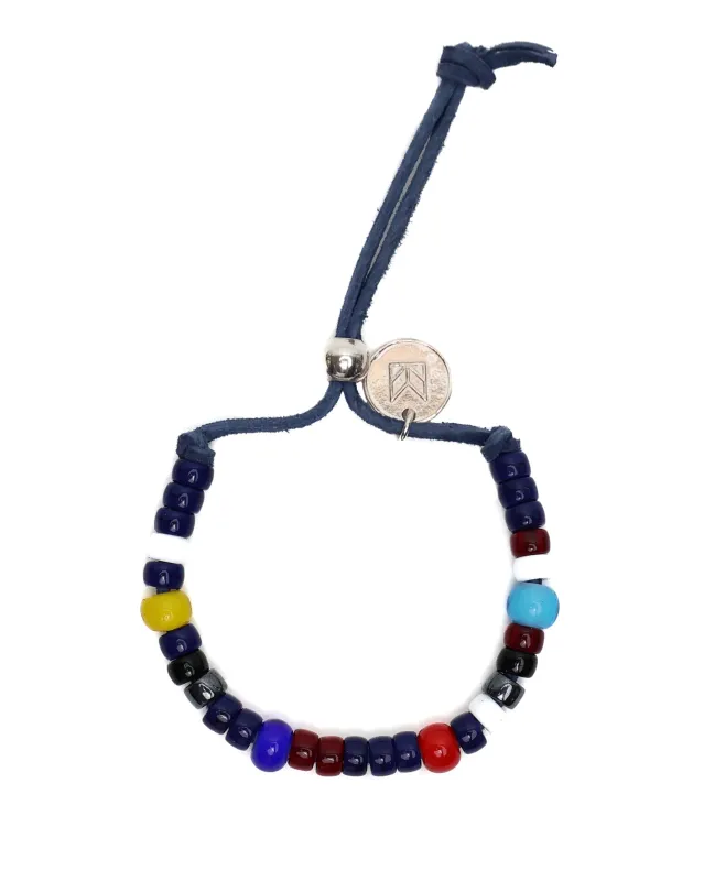 Florence Beaded Bracelet (Navy/Multicolored) made by MAPLE