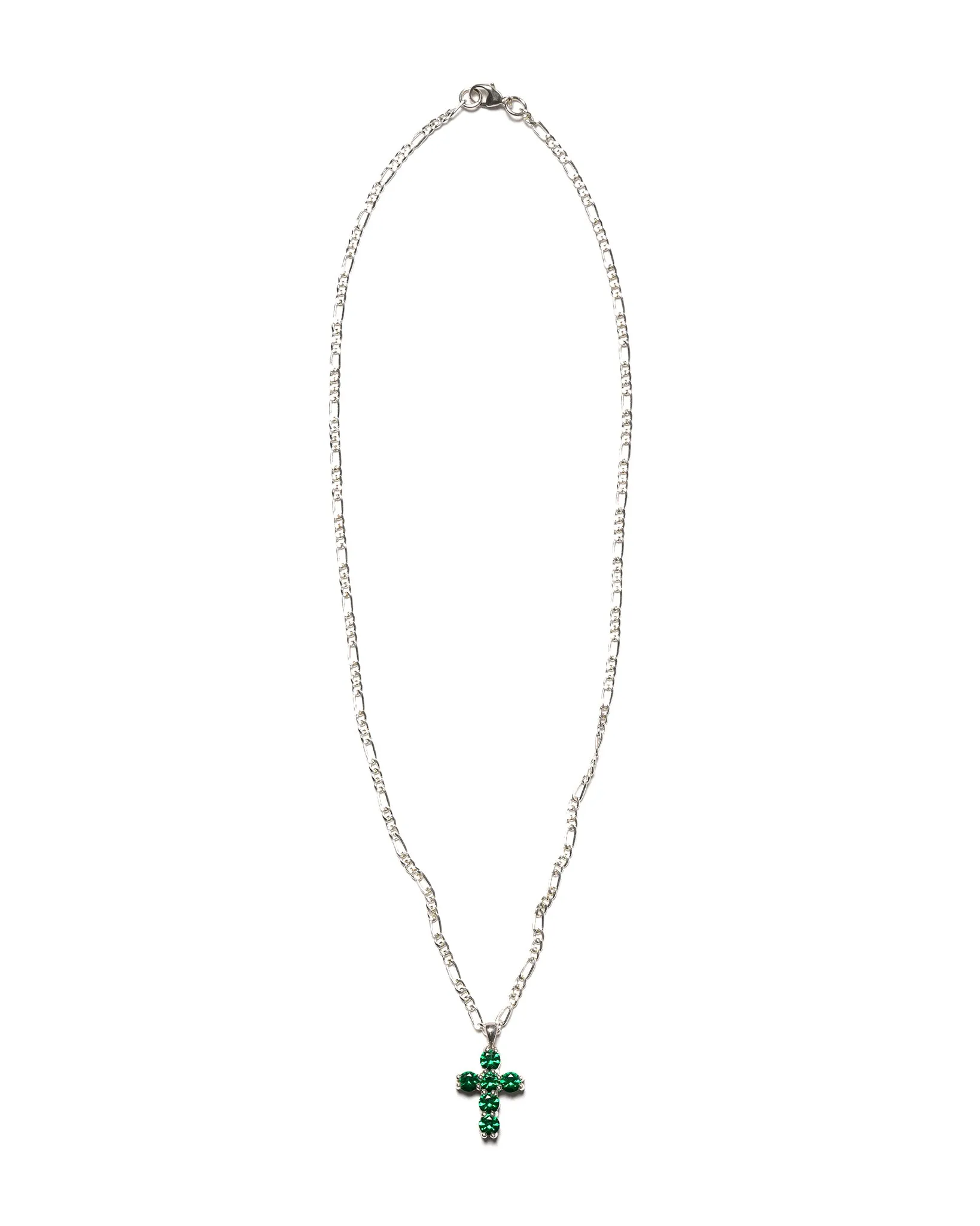 Cross Chain (Silver 925/Emerald) sold by MAPLE